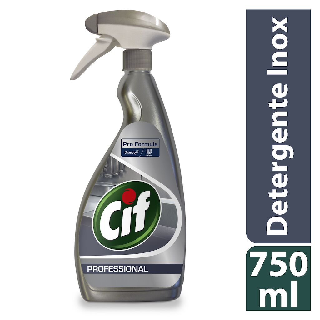 Cif PF Detergente Inox 6x0.75L - Produto de limpeza para aço inoxidável